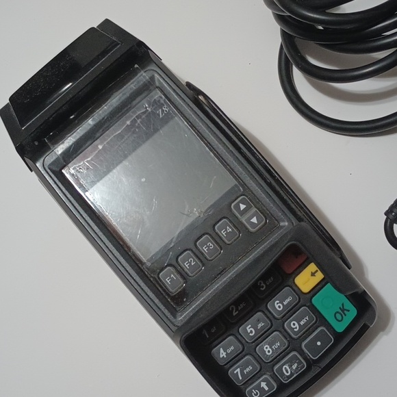 DeJavoo Locked Z8 Tri Comm Credit Card Processing Terminal w/ Adapter Cable - Picture 2 of 7